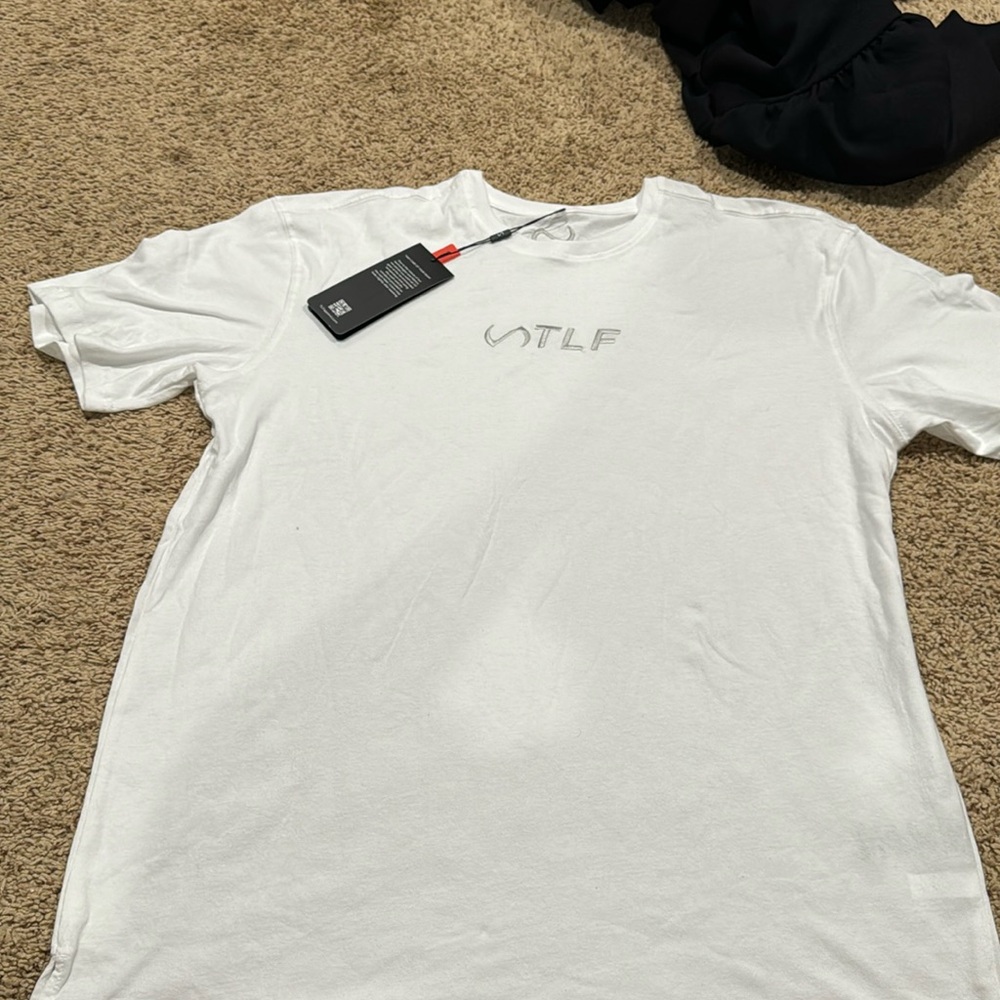 Take life further oversized White Workout shirt large